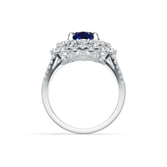 14K Gold Semi Mount Ring Setting Oval Ov 11.5x8mm Diamond Accent Syzjewelry