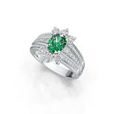 Sterling Silver Semi Mount Ring Setting Oval OV 8X6mm DHJ