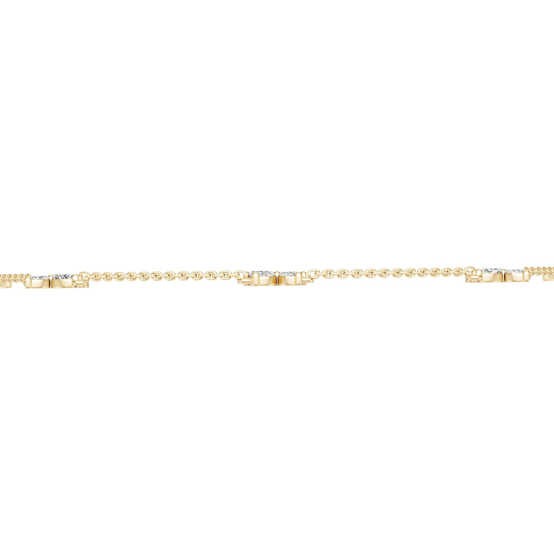 18K Gold Semi Mount Necklace Setting Marquise Ma 6x3mm Diamond Accent Syz Jewelry