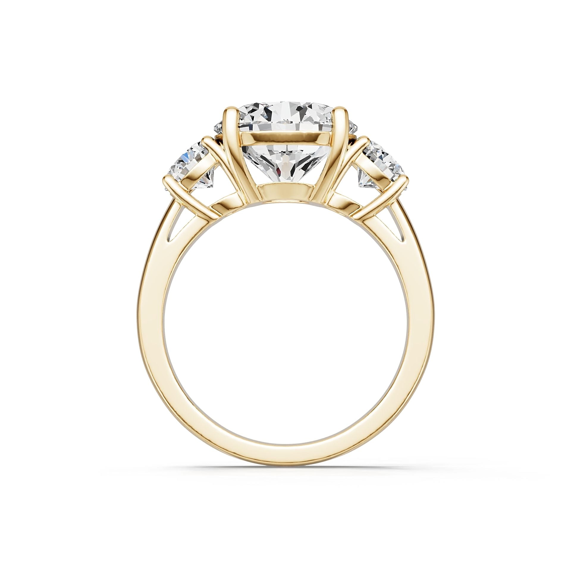 Platinum Semi Mount Ring Setting Round Ro 6x6mm Diamond Accent Syz Jewelry