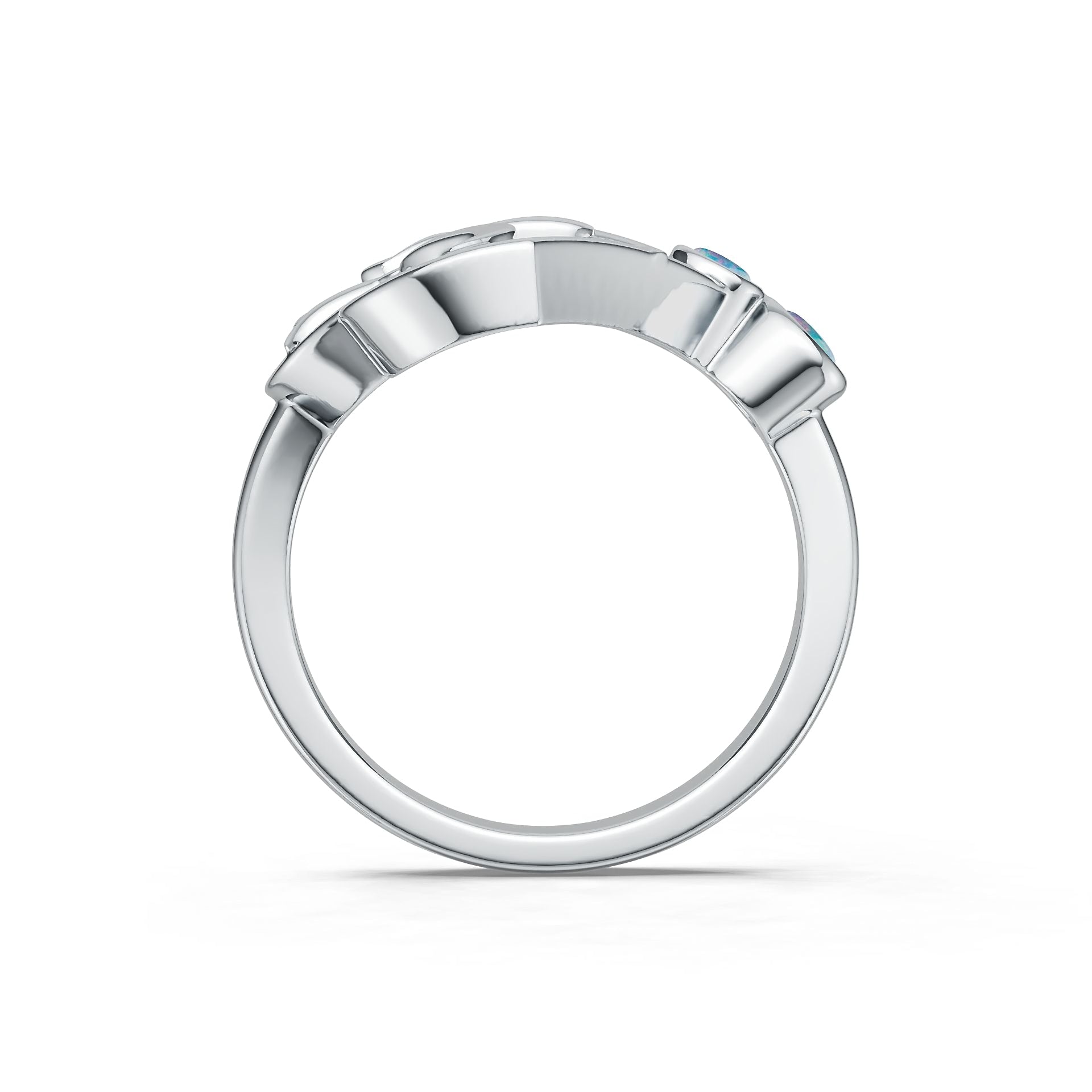 Platinum Semi Mount Ring Setting Round Ro Syz Jewelry