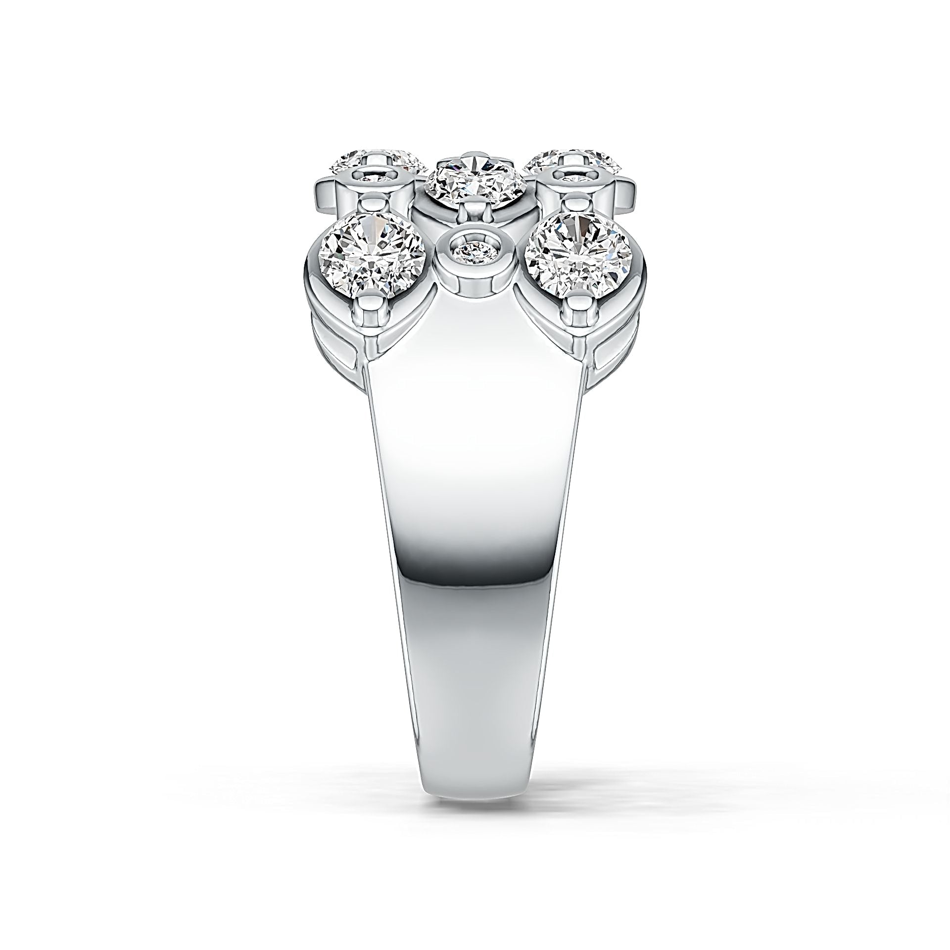 14K Gold Semi Mount Ring Setting Oval OV 4X3mm Diamond Accent DHJ