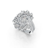 Monture de bague semi-montée en argent sterling, ovale OV 7X5mm