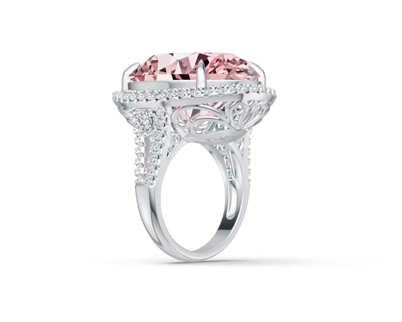 Sterling Silver Semi Mount Ring Setting Oval OV 24x19mm DHJ