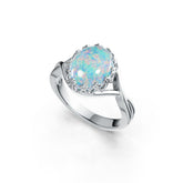 Sterling Silver Semi Mount Ring Setting Oval OV 11X9mm Split Shank Art Nouveau DHJ