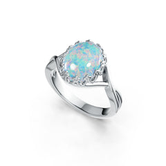 Sterling Silver Semi Mount Ring Setting Oval OV 11X9mm Split Shank Art Nouveau DHJ