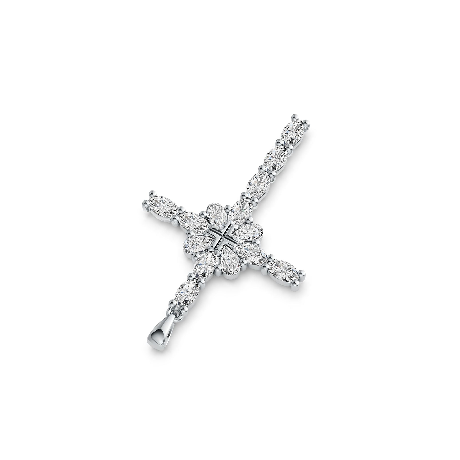 Sterling Silver Semi Mount Pendant Setting Oval OV 5x3mm PE 5x3mm DHJ