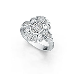 Sterling Silver Semi Mount Ring Setting Oval OV 8X6mm DHJ