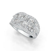 Sterling Silver Semi Mount Ring Setting Oval OV 5X4mm with White Topaz DHJ