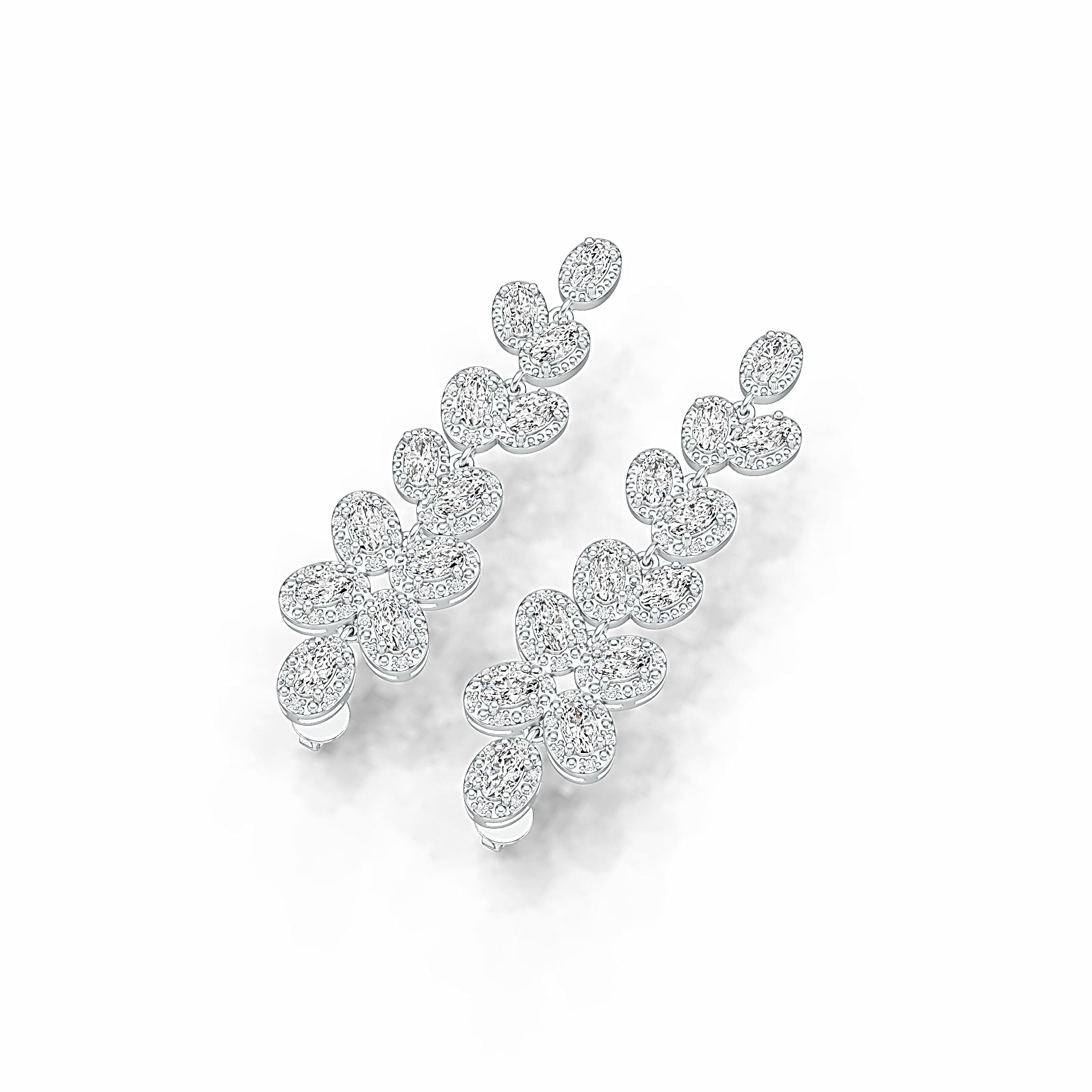 Sterling Silver Semi Mount Earrings Setting Oval OV 5x3mm Syzjewelry