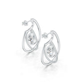 Sterling Silver Semi Mount Earrings Setting Pear PE 12X8mm DHJ