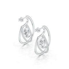 Sterling Silver Semi Mount Earrings Setting Pear PE 12X8mm DHJ