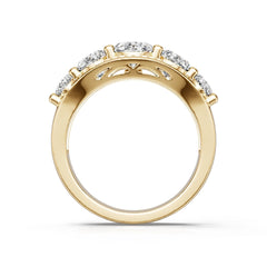 Sterling Silver Semi Mount Ring Setting Round Ro 5x6mm Diamond Accent DHJ