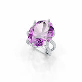 Sterling Silver Semi Mount Ring Setting Oval OV 24X18mm DHJ