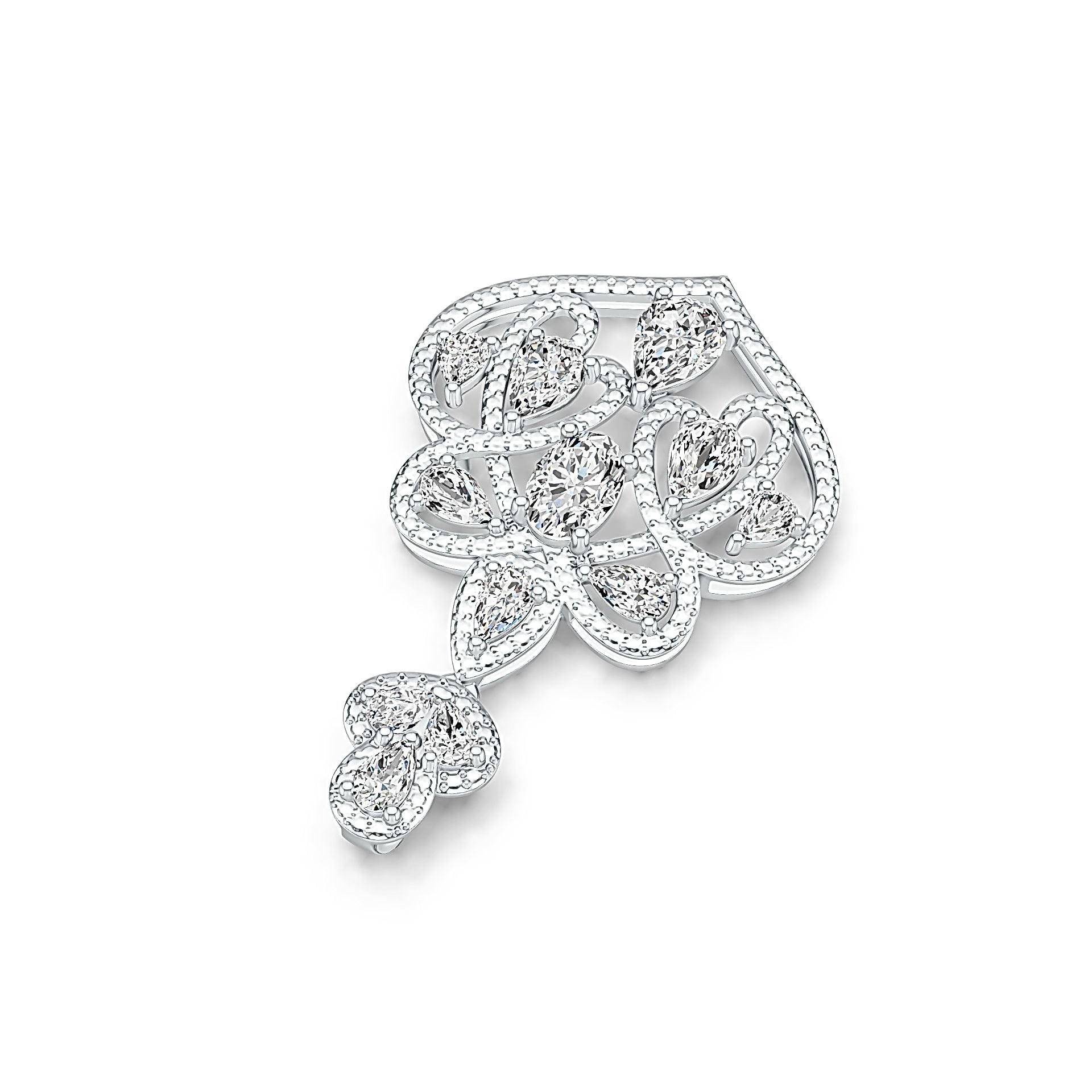 Sterling Silver Semi Mount Pendant Setting Oval OV 7X5mm PE 7X5mm DHJ