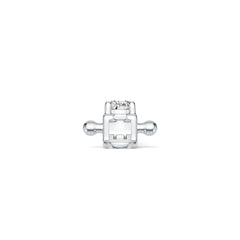 Platinum Semi Mount Bracelet Setting Oval OV 4X3mm Tennis Bracelet DHJ