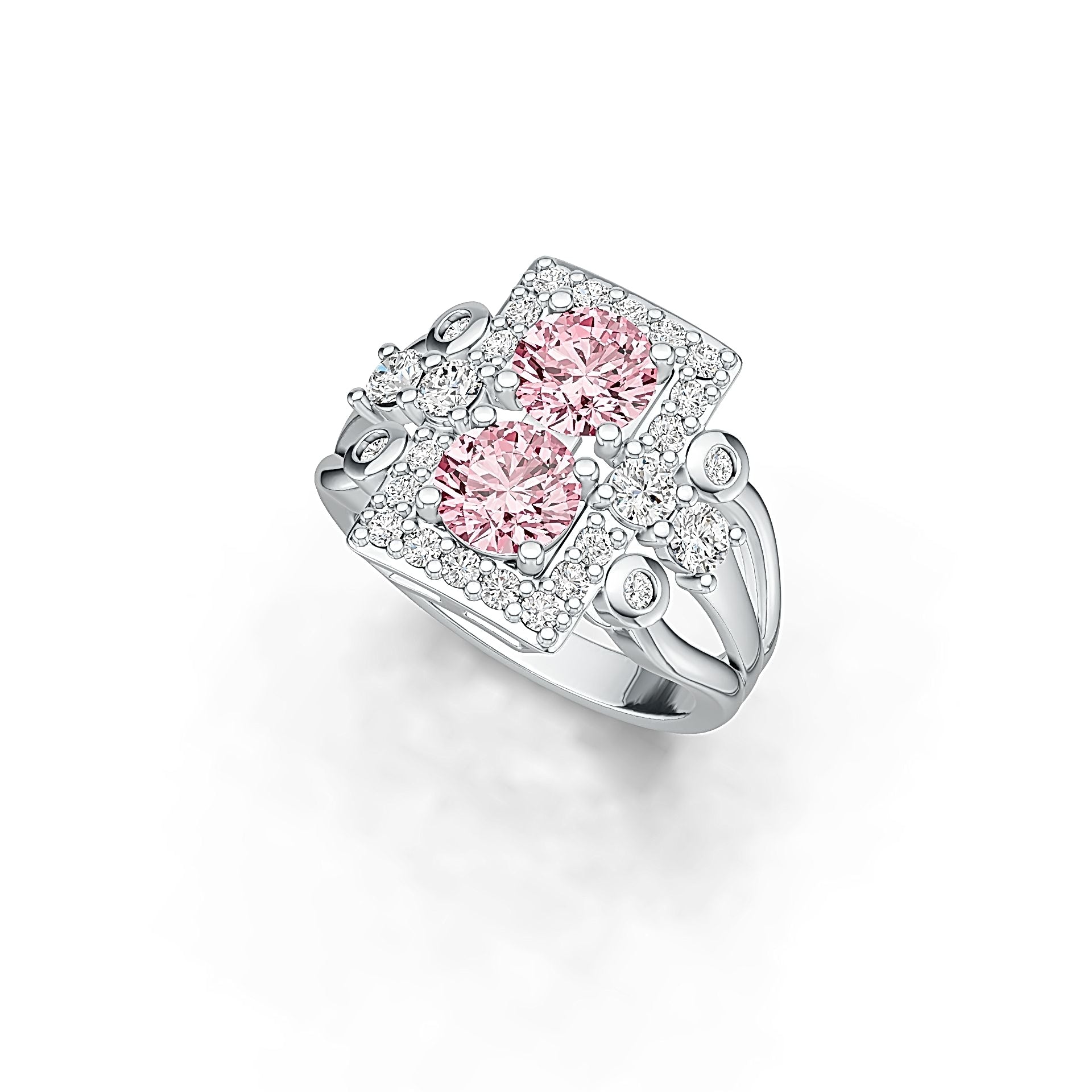 Sterling Silver Semi Mount Ring Setting Round RD 6x6mm DHJ