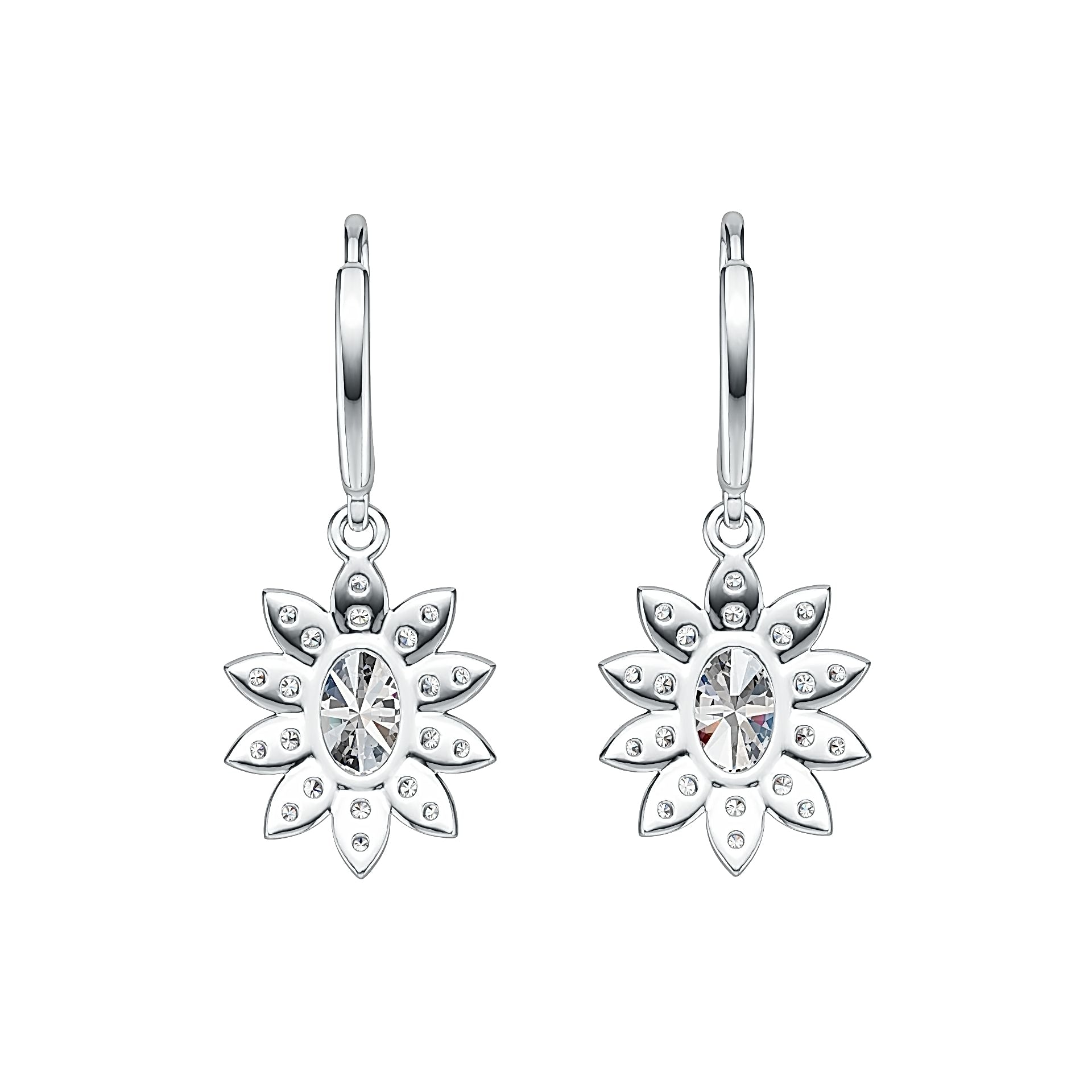 14K Gold Semi Mount Earrings Setting Oval OV 7x5mm Diamond Accent DHJ