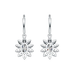14K Gold Semi Mount Earrings Setting Oval OV 7x5mm Diamond Accent DHJ
