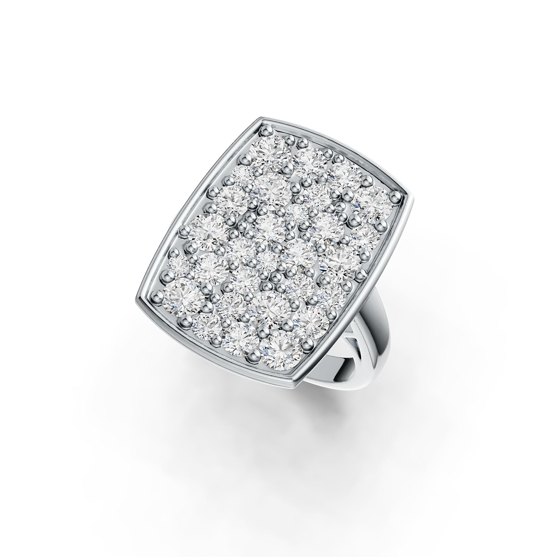 Sterling Silver Semi Mount Ring Setting Round RD 3.5mm DHJ