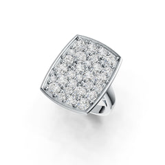 Sterling Silver Semi Mount Ring Setting Round RD 3.5mm DHJ