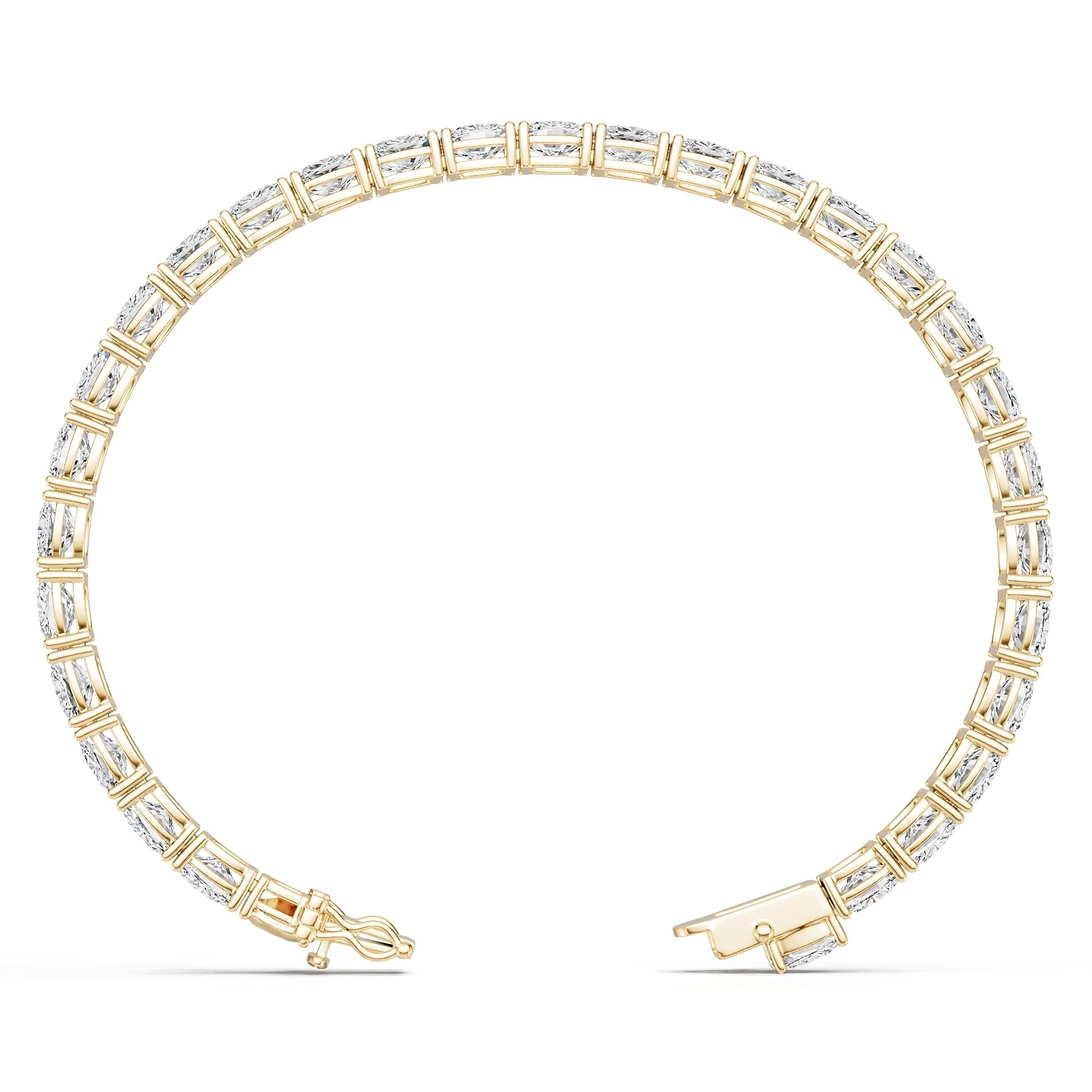 10K Gold Semi Mount Bracelet Setting Cushion Cu 6x6mm Syz Jewelry