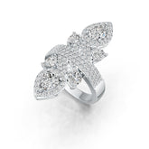 Sterling Silver Semi Mount Ring Setting Pear PE 8X6mm HT 5X5mm DHJ