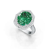 Sterling Silver Semi Mount Ring Setting Oval OV 14X12MM Halo Syzjewelry