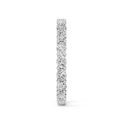 Platinum Semi Mount Ring Setting Oval OV 4X3mm Eternity Band Ring DHJ