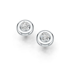 Sterling Silver Semi Mount Earrings Setting Round RD 5x5mm - Syzjewelry