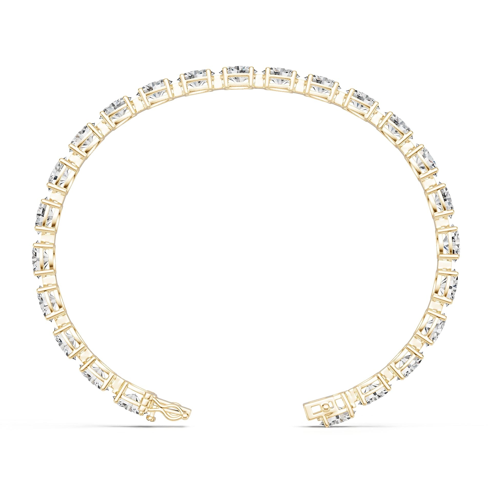 Platinum Semi Mount Bracelet Setting Oval Ov 8x6mm Syz Jewelry