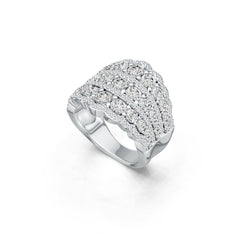 Sterling Silver Semi Mount Ring Setting Round RD 3.75mm DHJ