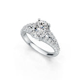 Sterling Silver Semi Mount Ring Setting Oval OV 9x7mm DHJ