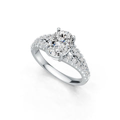 Sterling Silver Semi Mount Ring Setting Oval OV 9x7mm DHJ