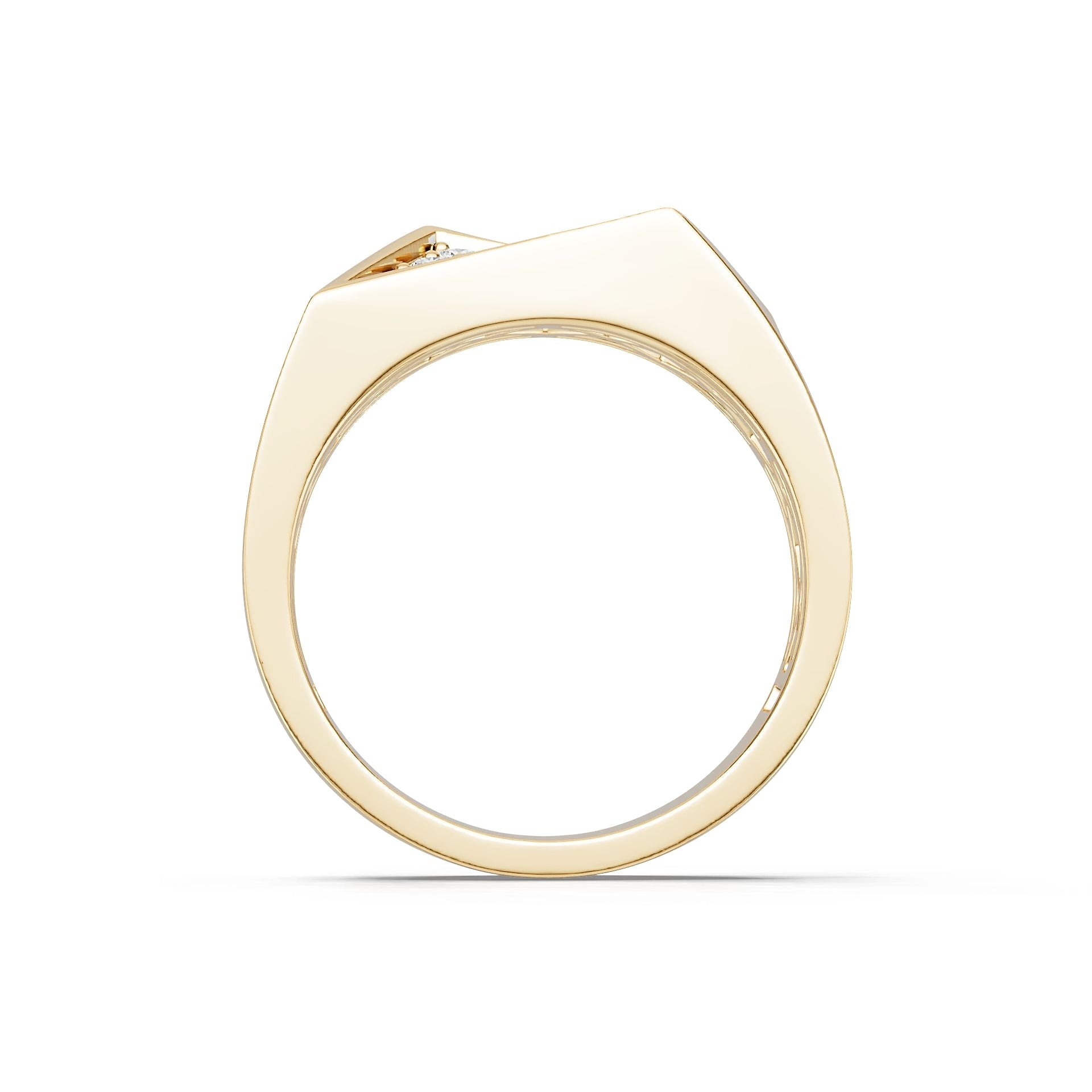 18K Gold Semi Mount Ring Setting Round Ro 4x4mm Syz Jewelry
