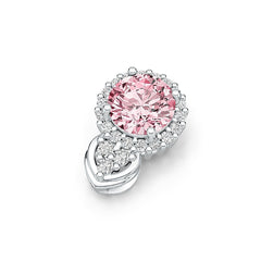 Sterling Silver Semi Mount Pendant Setting Round RD 8x8mm DHJ