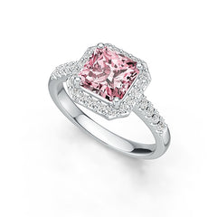 Sterling Silver Semi Mount Ring Setting Emerald OCT 7X7mm Halo Syzjewelry