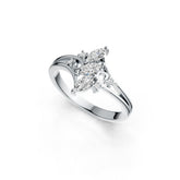 Sterling Silver Semi Mount Ring Setting Marquise MQ 6X3mm DHJ