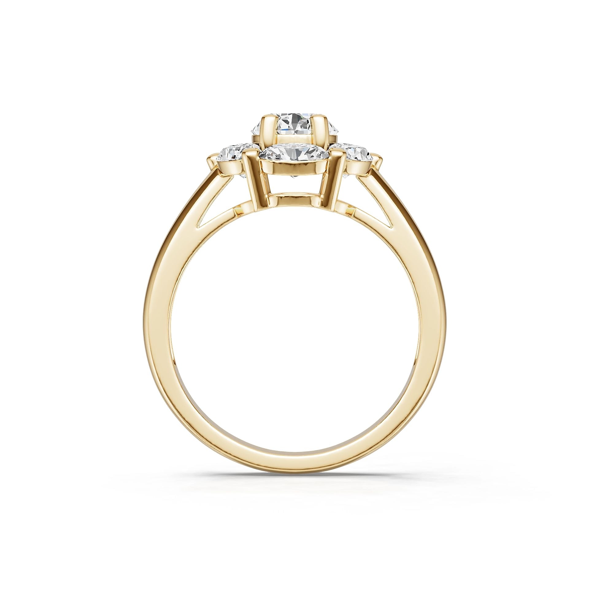Platinum Semi Mount Ring Setting Oval Ov 5x6mm Diamond Accent Syz Jewelry
