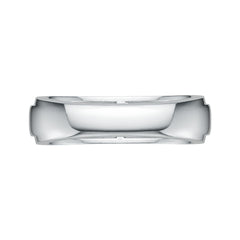 Platinum Band Ring with or Moissanite Half-Eternity Band Channel Bezel Diamond Accent DHJ