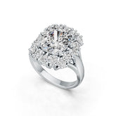 Sterling Silver Semi Mount Ring Setting Cushion CU 11X9mm DHJ