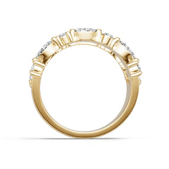 14K Gold Semi Mount Ring Setting Marquise Ma 5x2mm Diamond Accent Syz Jewelry