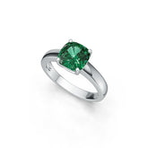 Sterling Silver Semi Mount Ring Setting Cushion CU 8X8mm DHJ