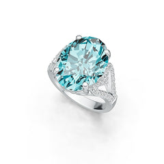 Sterling Silver Semi Mount Ring Setting Oval OV 16X12mm DHJ