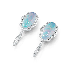 Sterling Silver Semi Mount Earrings Setting Oval OV 16X8mm DHJ