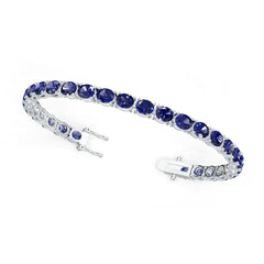 Platinum Semi Mount Bracelet Setting Round Ro 6x5mm Syz Jewelry