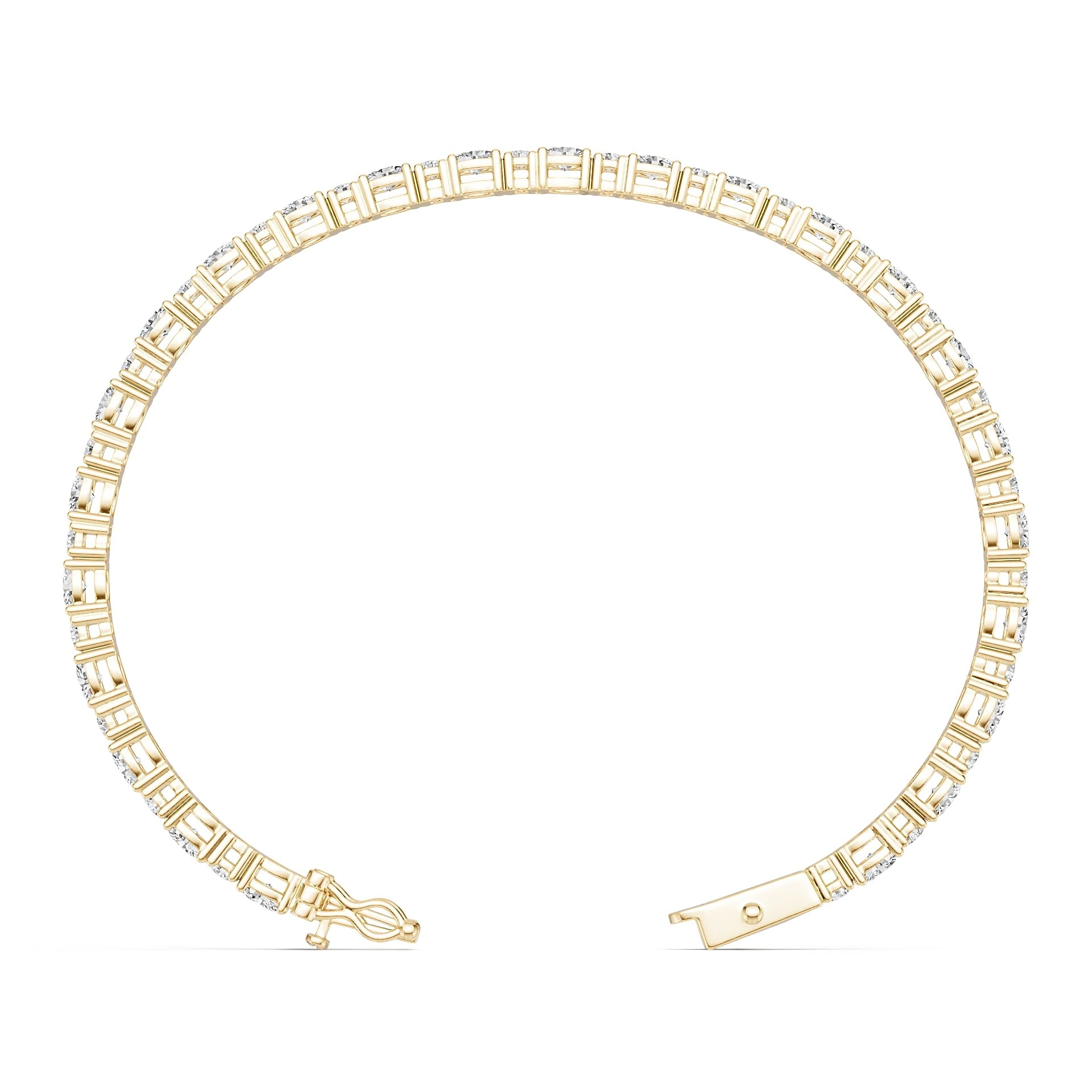 Platinum Semi Mount Bracelet Setting Oval Ov 4x3mm Diamond Accent Syz Jewelry