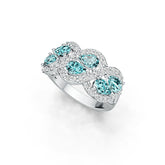 Sterling Silver Semi Mount Ring Setting Pear PE 6x4mm DHJ