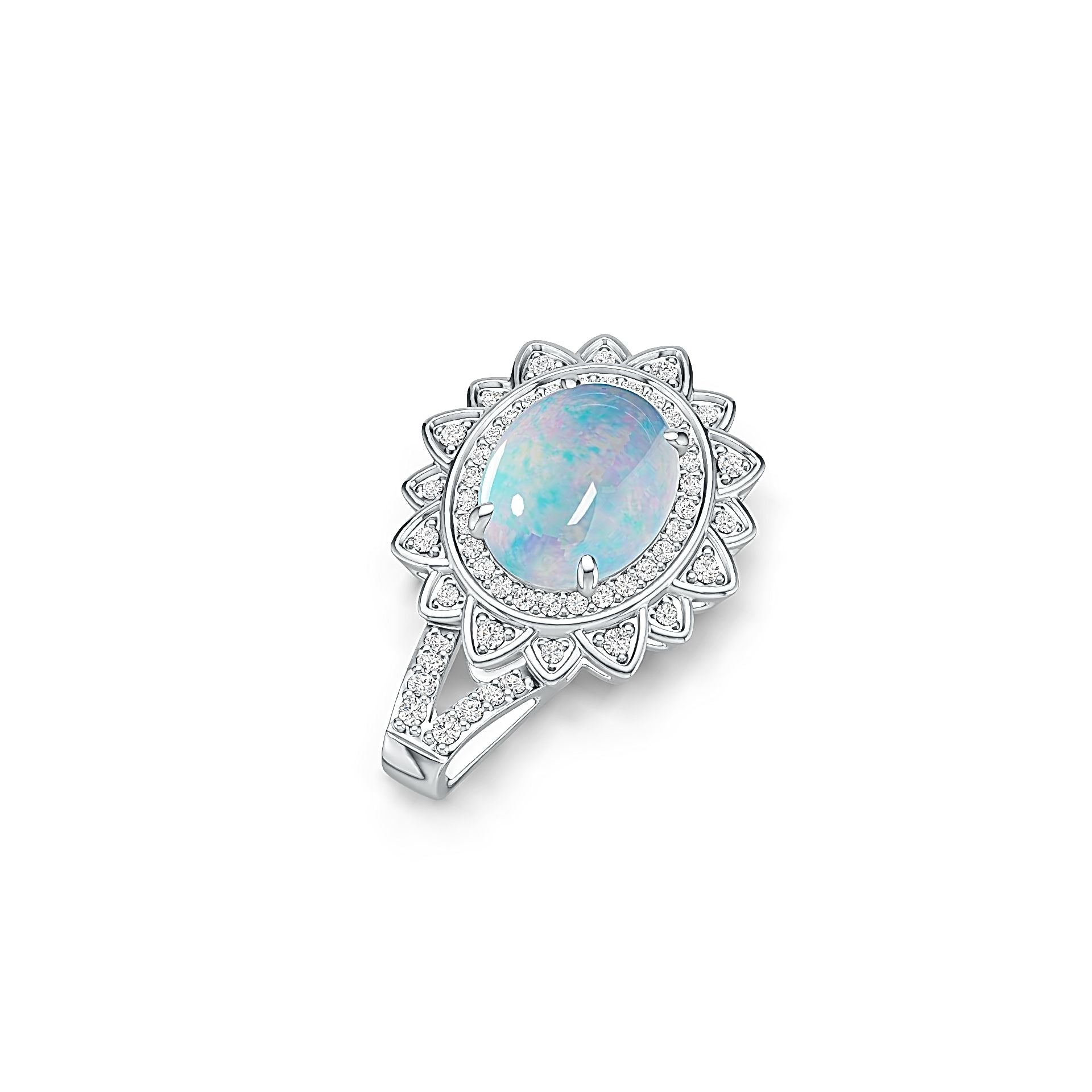 Sterling Silver Semi Mount Pendant Setting Oval OV 10X8mm DHJ