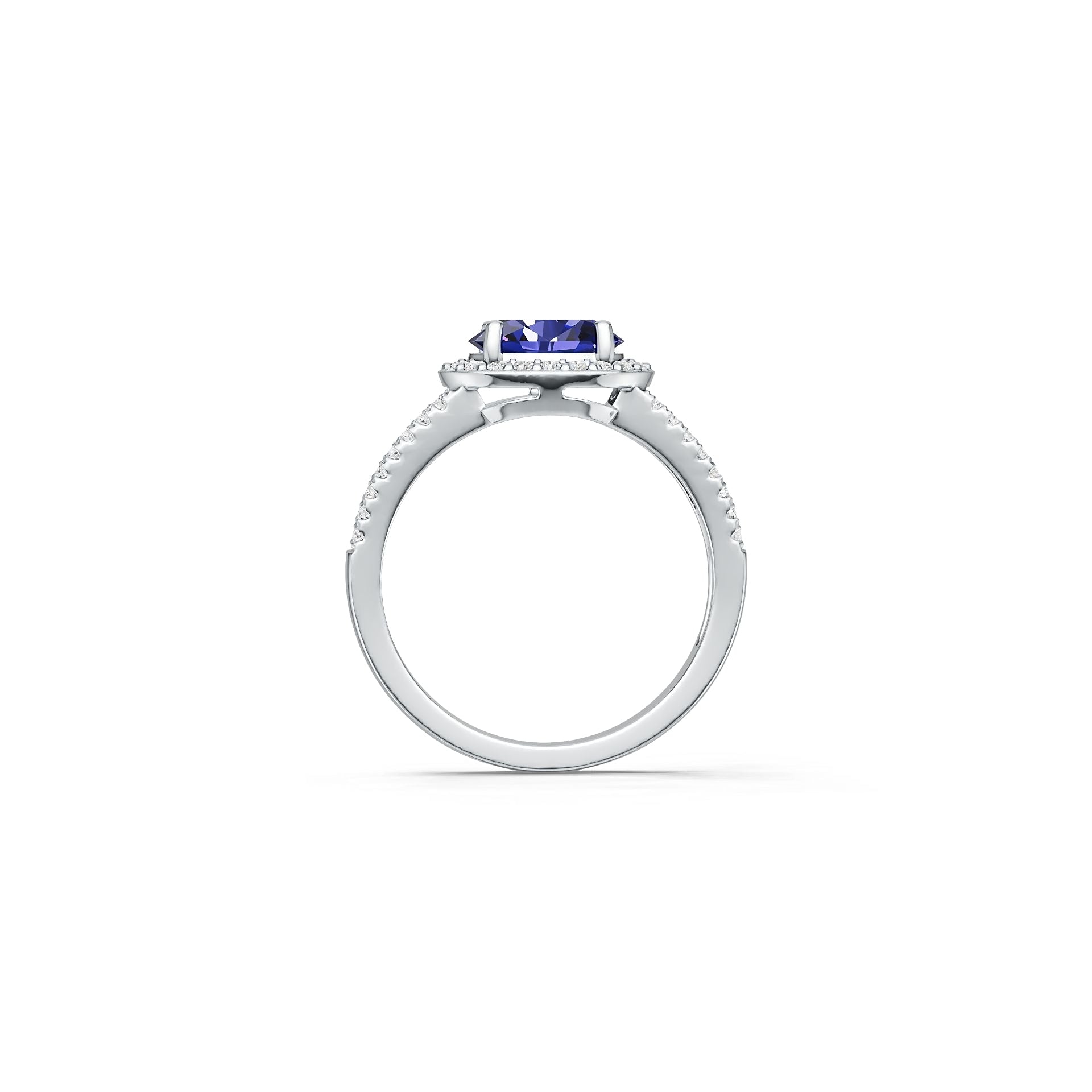 Sterling Silver Semi Mount Ring Setting Oval Ov 8x6mm Diamond Accent Syzjewelry